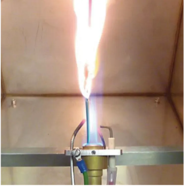 Single cable vertical flame propagation apparatus test equipment